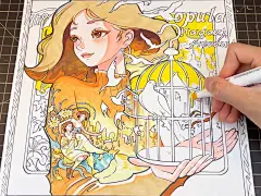 色彩风格的多种可能-〈自由〉题材美漫风手绘 - 小红书