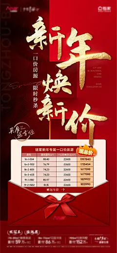红色促销新年价值海报-设计素材-shejisc.cn