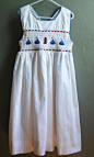 cotton summer sundress with sailboats and smocking. girls 6. nautical. : this might just be the perfect summer sundress! made of a crisp white mid-weight cotton, this dress has smocking with sailboats across the