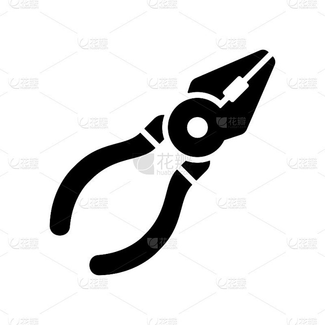 钳子图标矢量插图设计