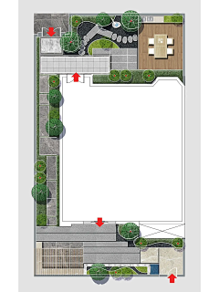 xdnnnn采集到景观平面——私家庭院