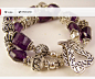 Grape Rocks Double Strand Bracelet Bold by ... | Jewelry