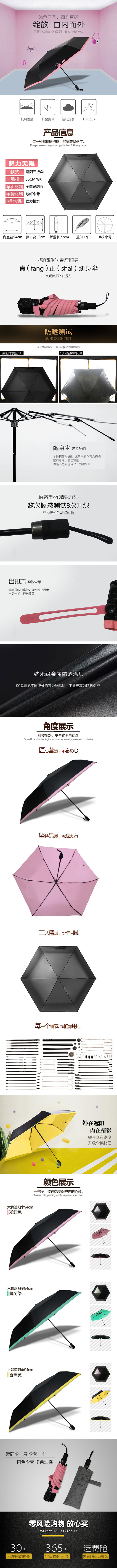 雨伞详情页。