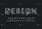 Creative alphabet font design.