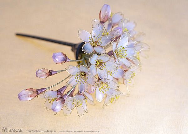 Kanzashi 发饰，传统工艺之美@北...