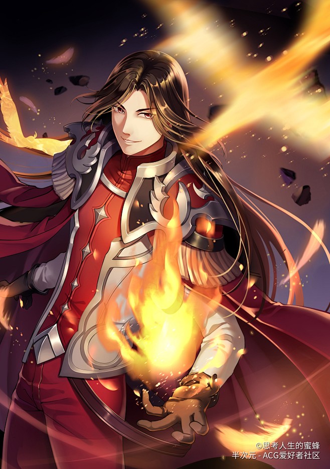 王者荣耀周瑜铁血都督插画