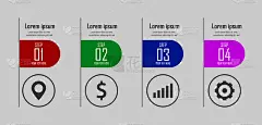 矢量图设计。每股收益10。可以用于图表，横幅，数字选项，工作流布局，步骤选项或网页设计