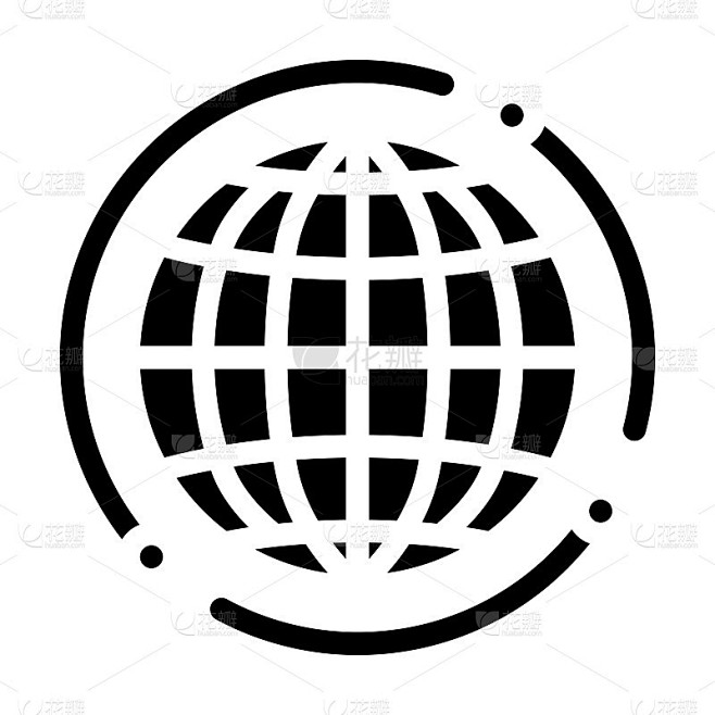 业务全球化符号图标矢量插图