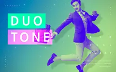 韩国时尚渐变潮流淘宝电商创意双色调撞色banner海报PSD设计素材-淘宝网