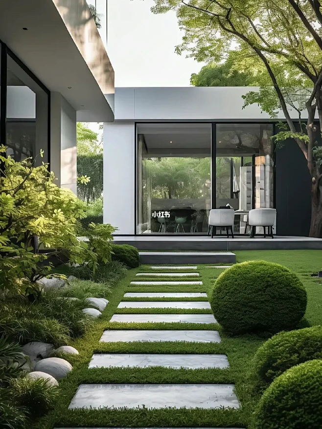 花园庭院设计|自建房屋顶实景露台案例 -花瓣网