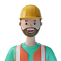 卡通3D人物头像插画模型图商务职业人士创意立体免抠psd设计素材-淘宝网