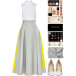 A fashion look from September 2015 featuring midi skirt, Topshop and white shoes. Browse and shop related looks.