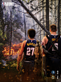 NBA季后赛梗图海报 掘金淘汰森林狼（未使用）