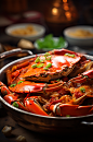 数字艺术食物餐饮美食香辣蟹创意摄影图片-众图网