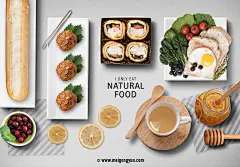 餐饮美食甜品海报PSD模板Food dessert poster template#ti357a2404 :  