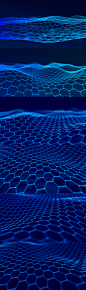 Futuristic hexagon background. Big data visualization. : Network connection structure. Big data digital background. 3d rendering.