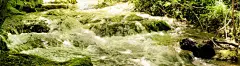 唯美风景细水长流banner壁纸