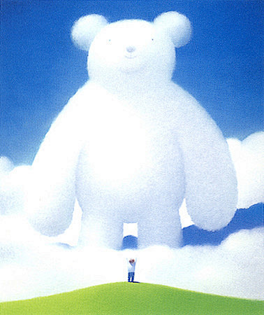 渡边宏的粉笔画：清新，纯洁，童年，梦幻