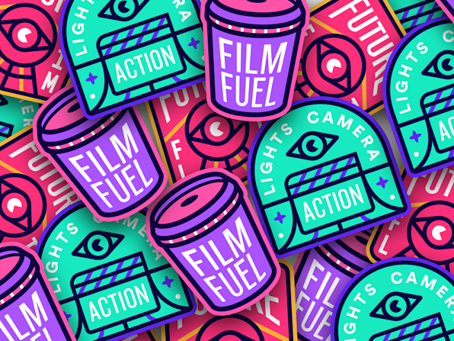 Cinema badges for a ...