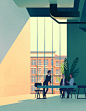 Office and Business Illustration : Illustrations of meetings and business travel