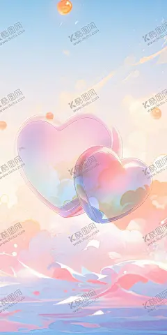 透明爱心手机壁纸 【酷图网】透明爱心,立体爱心,爱心手机壁纸,浪漫背景,手机壁纸