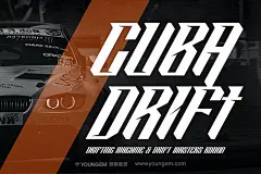 2款现代活力动感竞技体育速度电竞游戏海报标题封面创意英文字体下载_颜格视觉