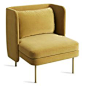 Bloke Velvet Lounge Chair -