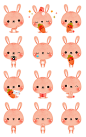 M2 | Pink Bunny Rabbit Stickers for iMessage : Animated Stickers for iMESSAGE. Pink Bunny Rabbit