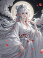 月夜啸声AI试验-古风女