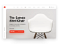 Herman Miller  - 产品页面家具椅子eames herman miller登陆页面品牌重新设计电子商务应用程序设计清洁ui极简主义web应用程序排版网格布局ux设计ui设计