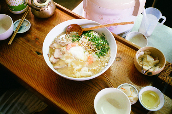 温かいラーメンで
心まで暖かくする