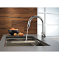 Delta Trinsic Single-Handle Pull-Down Sprayer Kitchen Faucet with MagnaTite Docking in Arctic Stainless-9159-AR-DST - The Home Depot