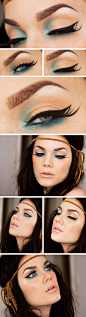 See best makeup tutorials on http://pinmakeuptips.com/to-fix-herself-up-a-little/