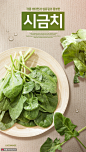 绿色蔬菜食品菠菜新鲜水滴美食海报海报招贴素材下载-优图网-UPPSD
