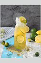 冰镇柠檬水果汁饮料图片