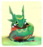 Such a cute baby Rayquaza. I wish there were babies in pokemon. Imagine growlithe lvl 1. Not even having his eyes open yet. :)