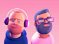 Cub Studio c4d characters animation gif animated