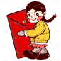 春节中国风福娃元素主题-红包