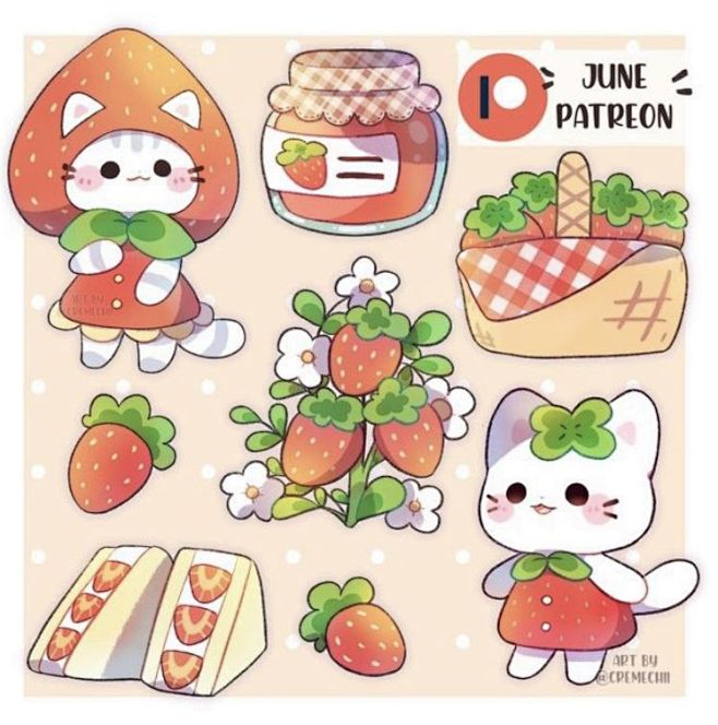 Strawberry Cat!!!可爱 ...