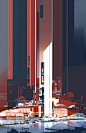 美国概念艺术家 Sparth 场景绘画