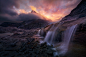 General 1230x821 landscape nature mountain waterfall sunrise clouds long exposure Alaska
