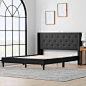Bella Wingback Upholstered Bed - Brookside Bed : Free shipping on orders of $35+ from Target. Read reviews and buy Bella Wingback Upholstered Bed - Brookside at Target. Get it today with Same Day Delivery, Order Pickup or Drive Up.