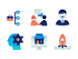 Gradient Business Icons