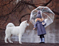 莫斯科摄影师镜头中的小姑娘与动物，像童话般美丽 ​​​​