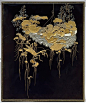 Writing Box with Design of Flowers and Praying Mantis. Period: Meiji period (1868–1912)