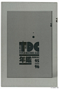 【#TDC#回顾】Tokyo TDC 1995-96年年鉴封面，Tokyo TDC Annual book 1995-96 cover designed by Koichi Sato。（#Tokyo TDC 2012世界字体设计年赛展#正于华·美术馆呈现，展期：3月2日至5月21日）