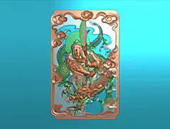 E0210关公挂件摆件雕刻精雕图纸素材图库_5351277555.jp_5351277555