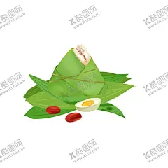 端午节美味粽子设计元素 【酷图网】插画,端午节,节日,节日元素,美食,手绘,咸鸭蛋,粽子