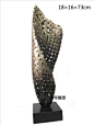 抽象铁艺雕塑 软装空间摆件 现代中式雕塑 展厅配饰 创意空间摆件-淘宝网