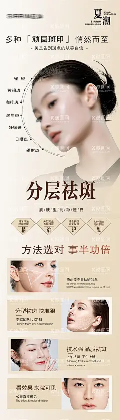 医美祛斑美白宣传海报  - 源文件下载【酷图网】海报,医美,整形,项目,祛斑,淡斑,